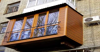 Внешняя отделка балкона Новодвинск цена от 1037 руб. м/2.