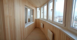 Внутренняя отделка лоджии Новодвинск, цена от 208 руб. м2